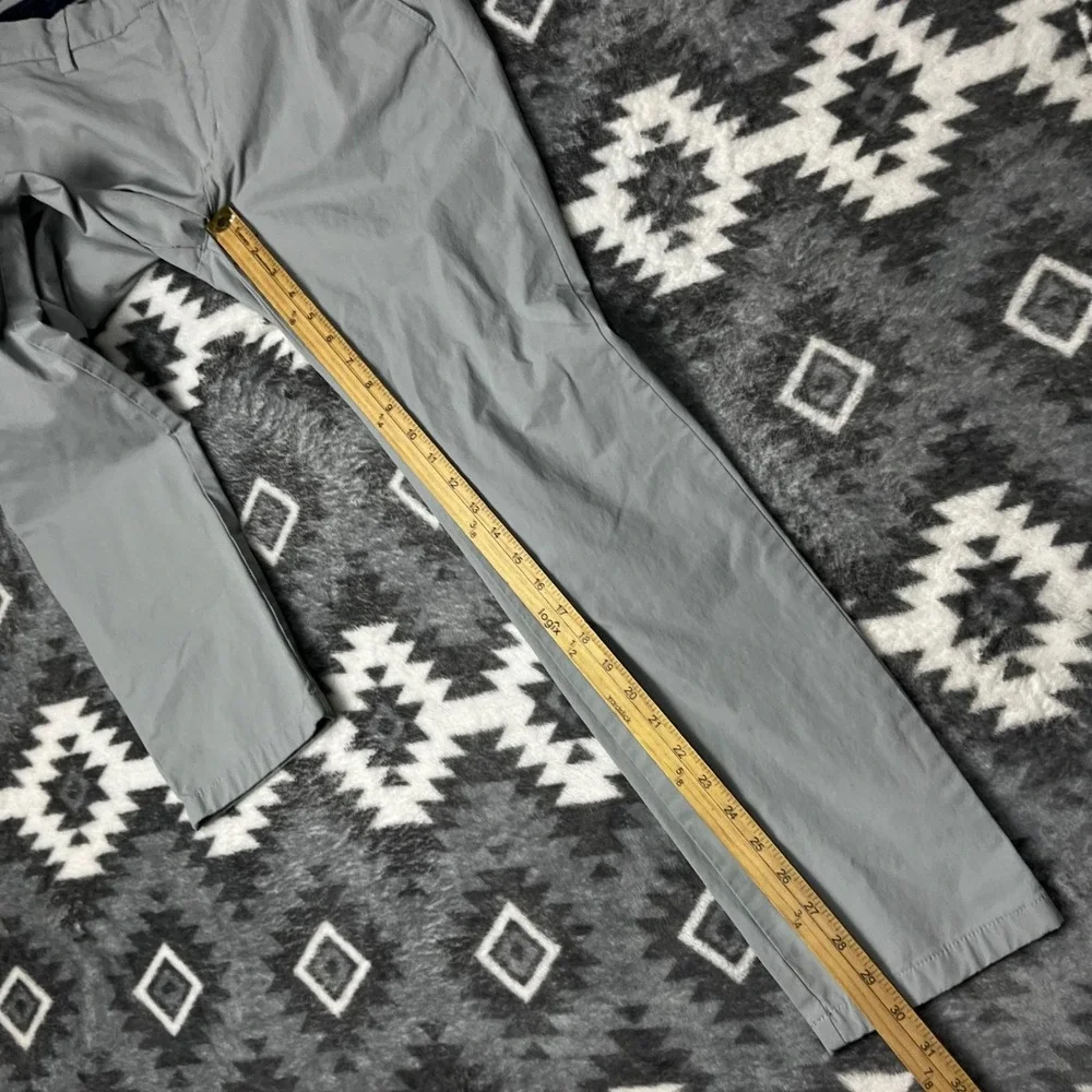Vineyard Vines Performance Breaker Pants Gray Men 32x30 Chino Stretch Technical